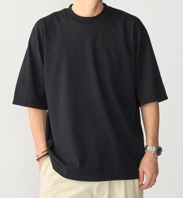 SHIPS「THYARD: COOLMAX(R) クルーネック Tシャツ」|Tシャツ・カットソー|ブラック