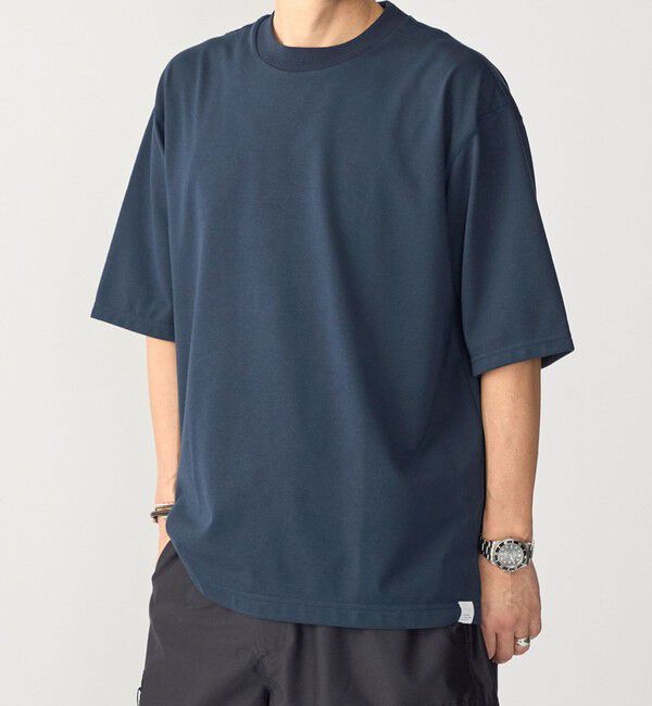 SHIPS「THYARD: COOLMAX(R) クルーネック Tシャツ」|Tシャツ・カットソー|ネイビー