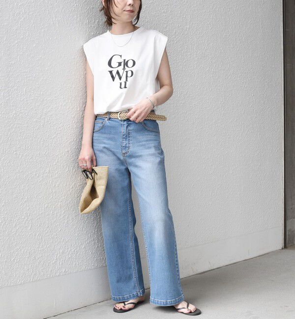 SHIPS Colors 「SHIPS Colors:〈接触冷感〉ショルダータック プリント トップス◇」|Tシャツ・カットソー|
