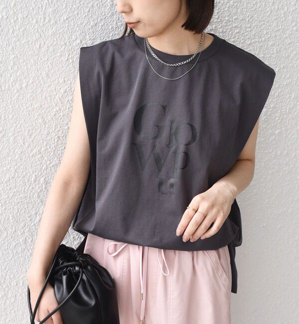 SHIPS Colors 「SHIPS Colors:〈接触冷感〉ショルダータック プリント トップス◇」|Tシャツ・カットソー|