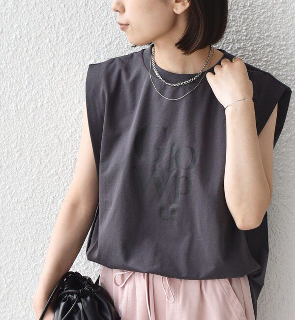 SHIPS Colors 「SHIPS Colors:〈接触冷感〉ショルダータック プリント トップス◇」|Tシャツ・カットソー|