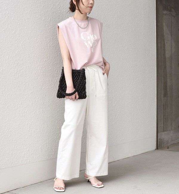 SHIPS Colors 「SHIPS Colors:〈接触冷感〉ショルダータック プリント トップス◇」|Tシャツ・カットソー|
