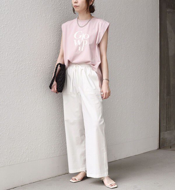 SHIPS Colors 「SHIPS Colors:〈接触冷感〉ショルダータック プリント トップス◇」|Tシャツ・カットソー|