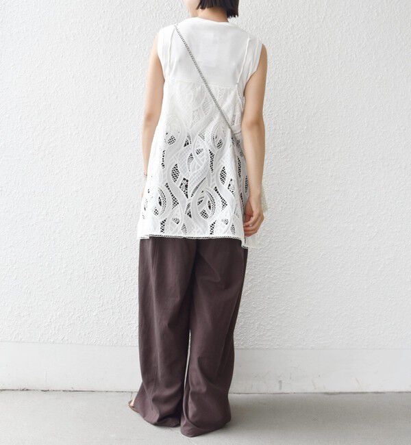 SHIPS for women「〈洗濯機可能〉ステッチ デザイン イージー ワイド パンツ」|その他|