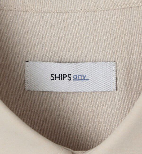SHIPS any「SHIPS any:〈洗濯機可能〉ウール混 ベーシック レギュラーカラー シャツ(セットアップ対応)◆」|シャツ・ブラウス|