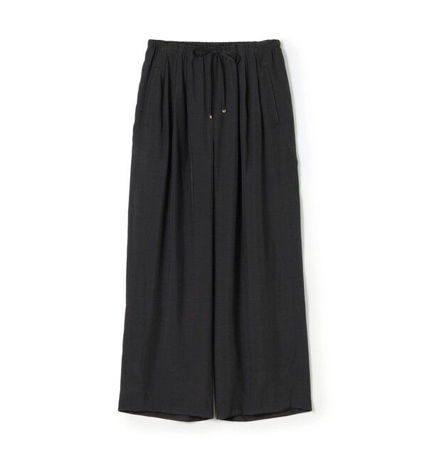 Ballsey「シルキーブロード ドロストワイドパンツ」|その他|17 ダークグレー