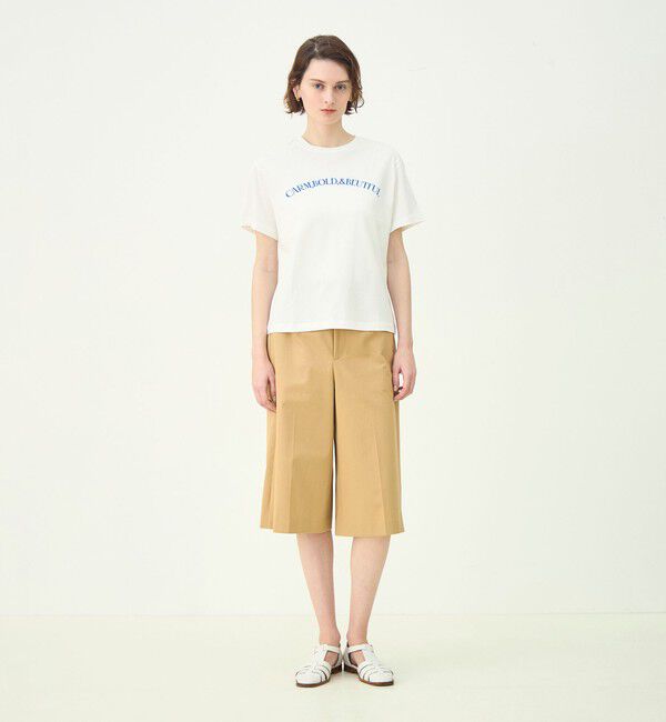 MACPHEE「コットンロゴプリント Tシャツ」|Tシャツ・カットソー|