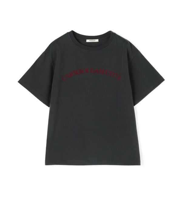MACPHEE「コットンロゴプリント Tシャツ」|Tシャツ・カットソー|19 チャコール