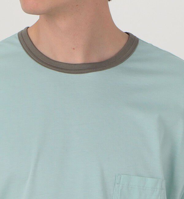 TOMORROWLAND MENS「コットンシルク高密度天竺 リンガーTシャツ」|Tシャツ・カットソー|