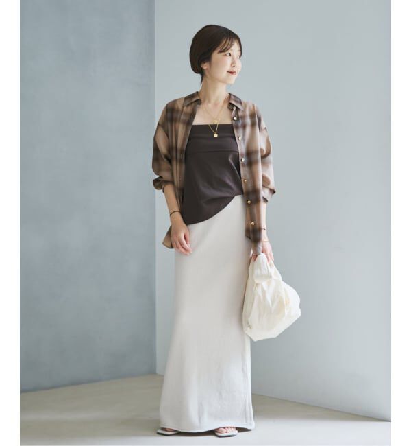 Plage「CHECK シャツ(ベージュ)」|シャツ・ブラウス|