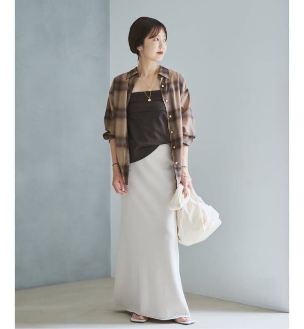 Plage「CHECK シャツ(ベージュ)」|シャツ・ブラウス|