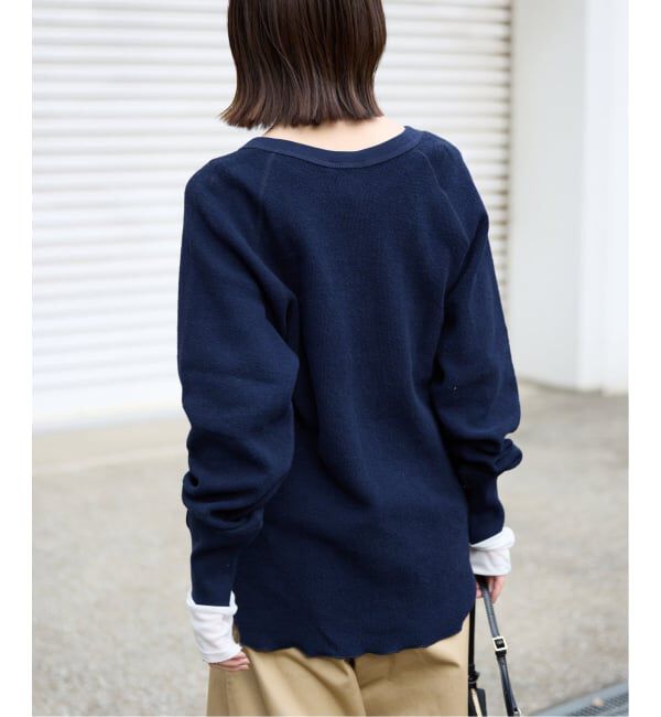SLOBE IENA「《WEB限定カラー有り/追加》Wフェイスジャージヘンリープルオーバー」|Tシャツ・カットソー|