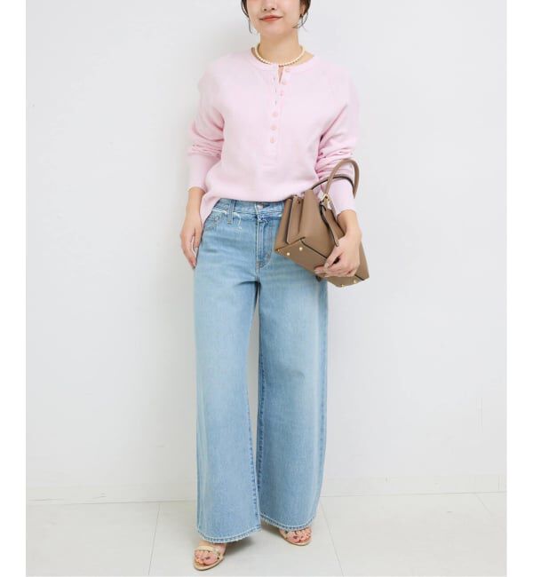 SLOBE IENA「《WEB限定カラー有り/追加》Wフェイスジャージヘンリープルオーバー」|Tシャツ・カットソー|