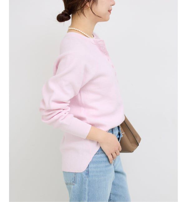 SLOBE IENA「《WEB限定カラー有り/追加》Wフェイスジャージヘンリープルオーバー」|Tシャツ・カットソー|