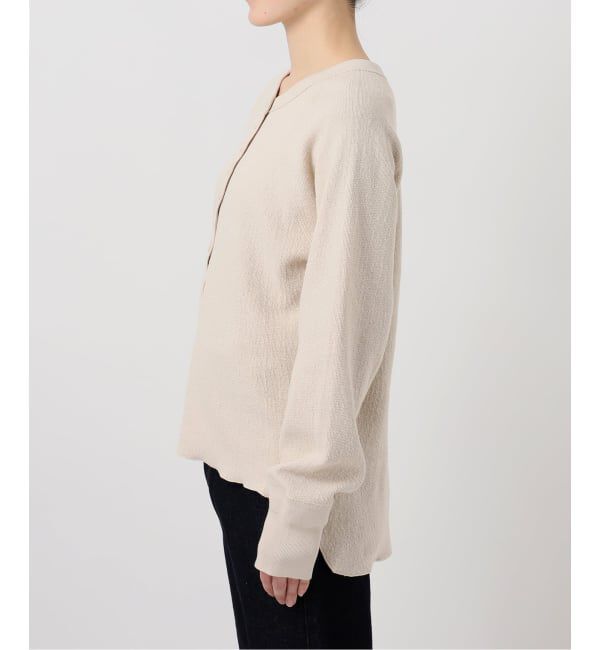 SLOBE IENA「《WEB限定カラー有り/追加》Wフェイスジャージヘンリープルオーバー」|Tシャツ・カットソー|
