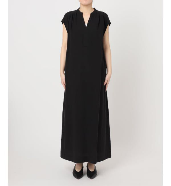 SLOBE IENA「リネン混キーネックコクーンワンピース」|ワンピース|