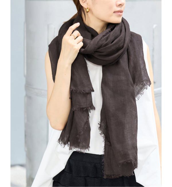 NIMNIMDUAI/ニムニムデュアイ PLAIN GAUZE STOLE ストール（IENA