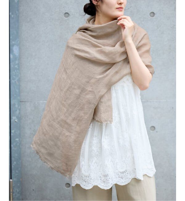NIMNIMDUAI/ニムニムデュアイ PLAIN GAUZE STOLE ストール（IENA