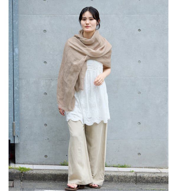 NIMNIMDUAI/ニムニムデュアイ PLAIN GAUZE STOLE ストール（IENA