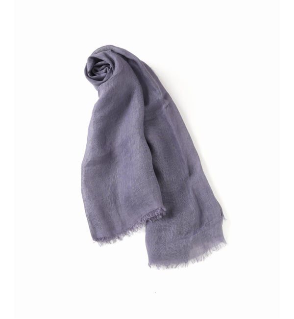 う*ん様 新品　IENA NIMNIMDUAI ストール　サックスブルー NIMNIMDUAI/ニムニムデュアイ PLAIN GAUZE STOLE ストール（IENA