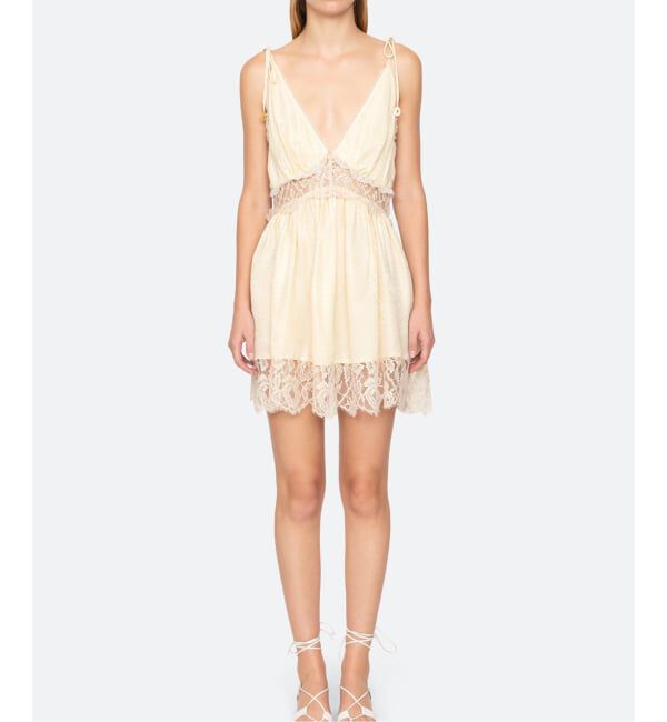 IENA LA BOUCLE「SEA NEW YORK シー ニューヨーク SOLID MINI DRESS SS26-018」|ワンピース|