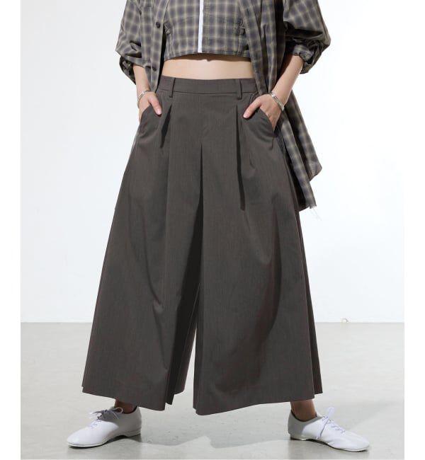 IENA「《一部店舗限定》ウォッシャブルタックキュロットパンツ」|その他|