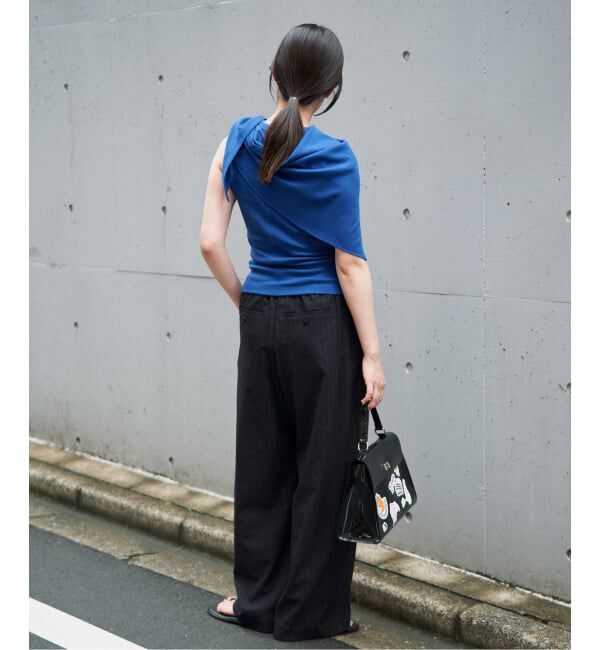 IENA「《手洗い可》コクーントラウザーズ」|スラックス|