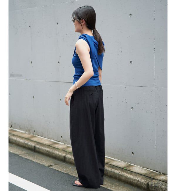 IENA「《手洗い可》コクーントラウザーズ」|スラックス|