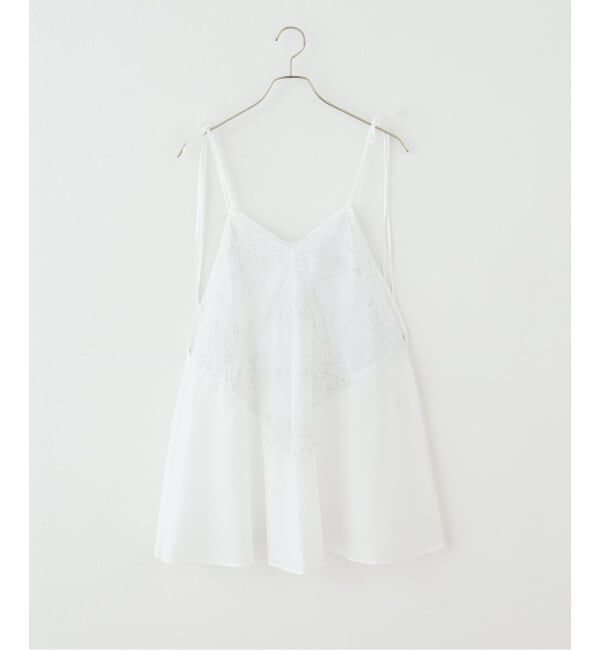 IENA「Heriter/エリテ handkerchief camisole キャミソール H0-00-3082」|シャツ・ブラウス|ホワイト