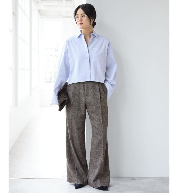 IENA「《予約》IEオックスクロップドシャツ」|シャツ・ブラウス|