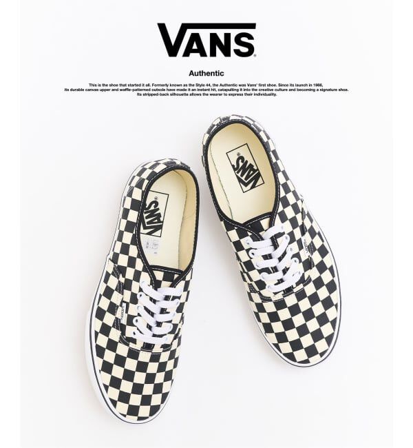 417 EDIFICE「VANS / ヴァンズ Authentic オーセンティック」|スニーカー|ブラック