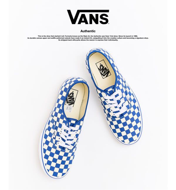 417 EDIFICE「VANS / ヴァンズ Authentic オーセンティック」|スニーカー|ブルー A