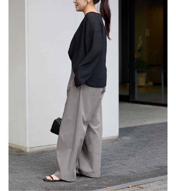 JOURNAL STANDARD「《追加6》【撥水/接触冷感/洗える/UVカット】リネンナイロンストレッチワイドパンツ」|その他|