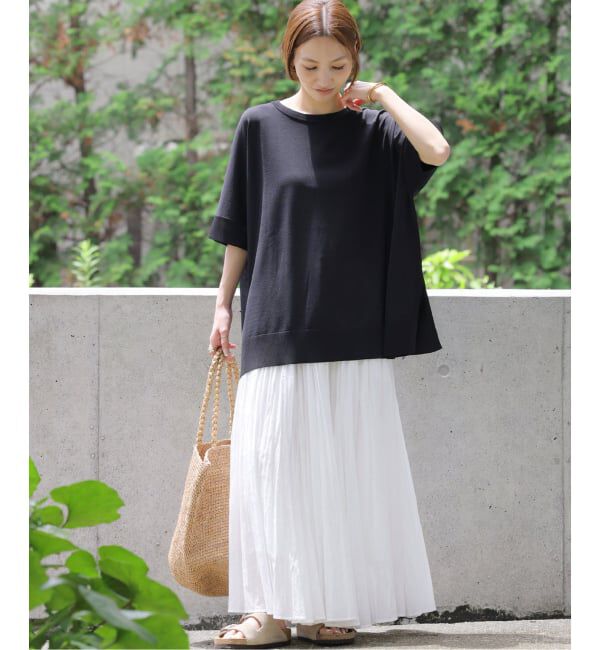 JOURNAL STANDARD relume「《追加6 / 新色》接触冷感 / ウォッシャブルクールポンチョプルオーバー」|ニット・セーター|