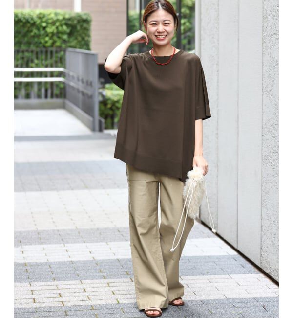 JOURNAL STANDARD relume「《追加6 / 新色》接触冷感 / ウォッシャブルクールポンチョプルオーバー」|ニット・セーター|