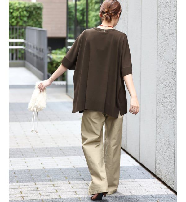 JOURNAL STANDARD relume「《追加6 / 新色》接触冷感 / ウォッシャブルクールポンチョプルオーバー」|ニット・セーター|