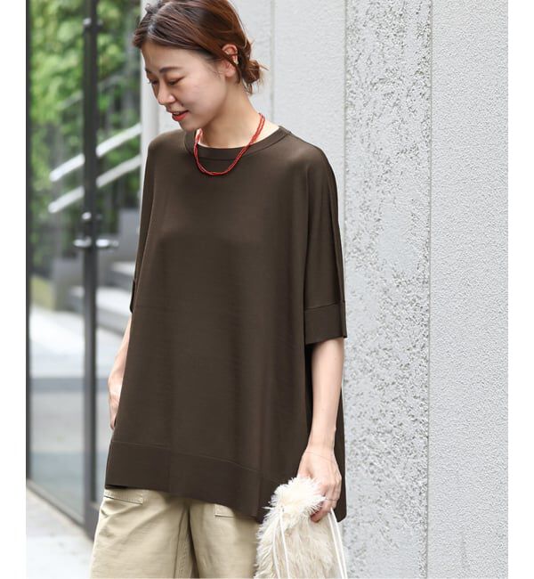 JOURNAL STANDARD relume「《追加6 / 新色》接触冷感 / ウォッシャブルクールポンチョプルオーバー」|ニット・セーター|