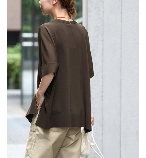 JOURNAL STANDARD relume「《追加6 / 新色》接触冷感 / ウォッシャブルクールポンチョプルオーバー」|ニット・セーター|