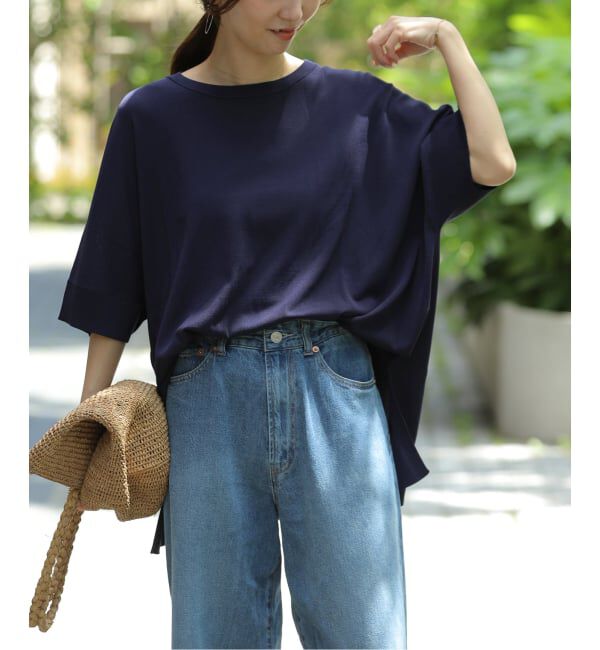 JOURNAL STANDARD relume「《追加6 / 新色》接触冷感 / ウォッシャブルクールポンチョプルオーバー」|ニット・セーター|