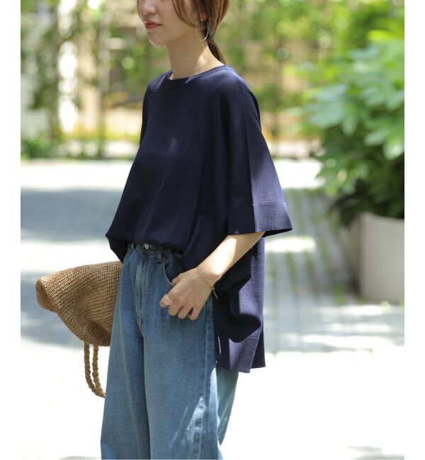 JOURNAL STANDARD relume「《追加6 / 新色》接触冷感 / ウォッシャブルクールポンチョプルオーバー」|ニット・セーター|