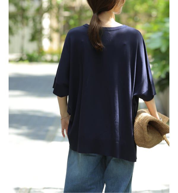 JOURNAL STANDARD relume「《追加6 / 新色》接触冷感 / ウォッシャブルクールポンチョプルオーバー」|ニット・セーター|