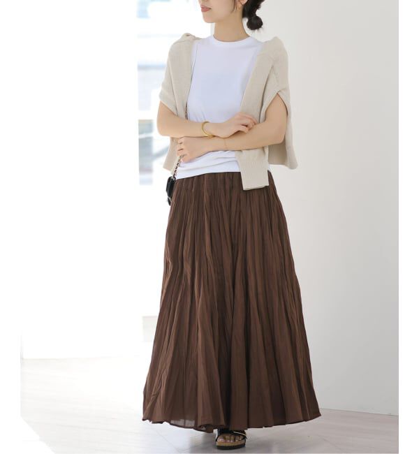 JOURNAL STANDARD relume「《追加》コットンボイルクリンクルマーメイドスカート」|スカート|