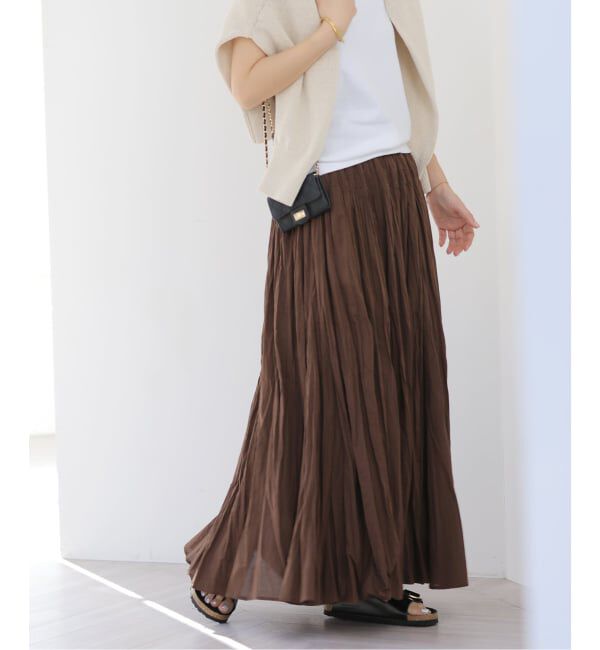 JOURNAL STANDARD relume「《追加》コットンボイルクリンクルマーメイドスカート」|スカート|