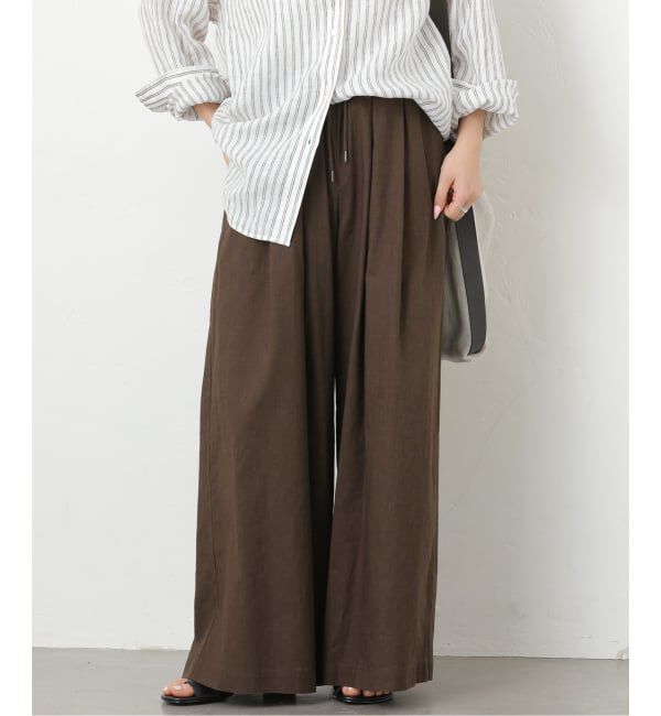 JOURNAL STANDARD relume「《追加2》リネンコットンワイドギャザーパンツ」|その他|