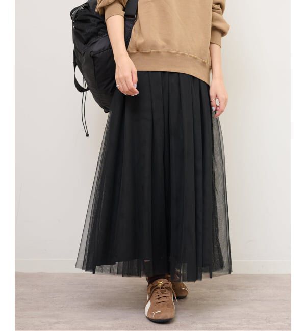 JOURNAL STANDARD relume「《WEB限定追加予約》ウォッシャブルチュールイージースカート」|スカート|