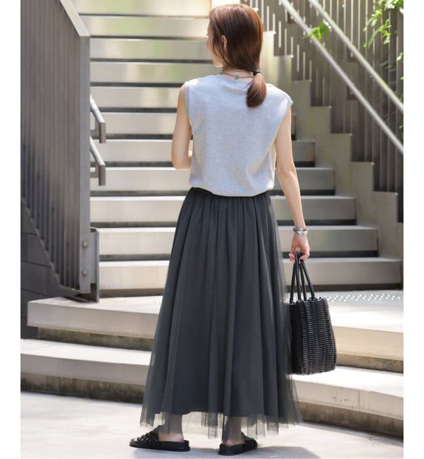 JOURNAL STANDARD relume「《WEB限定追加予約》ウォッシャブルチュールイージースカート」|スカート|