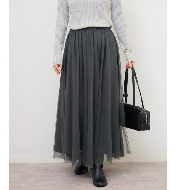 JOURNAL STANDARD relume「《WEB限定追加予約》ウォッシャブルチュールイージースカート」|スカート|