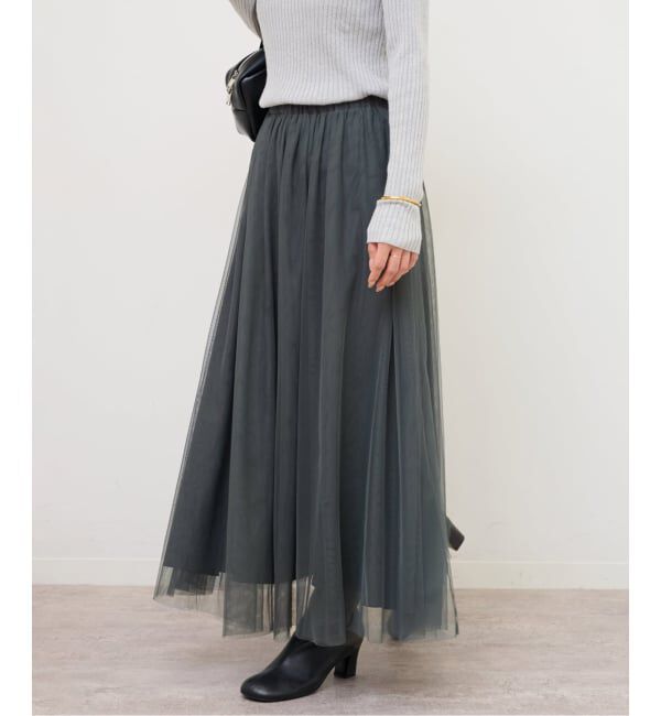 JOURNAL STANDARD relume「《WEB限定追加予約》ウォッシャブルチュールイージースカート」|スカート|
