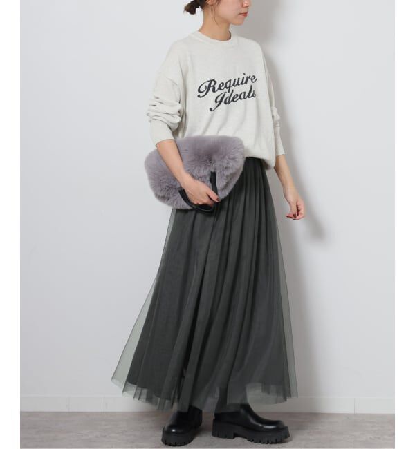 JOURNAL STANDARD relume「《WEB限定追加予約》ウォッシャブルチュールイージースカート」|スカート|