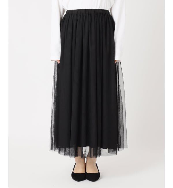 JOURNAL STANDARD relume「《WEB限定追加予約》ウォッシャブルチュールイージースカート」|スカート|